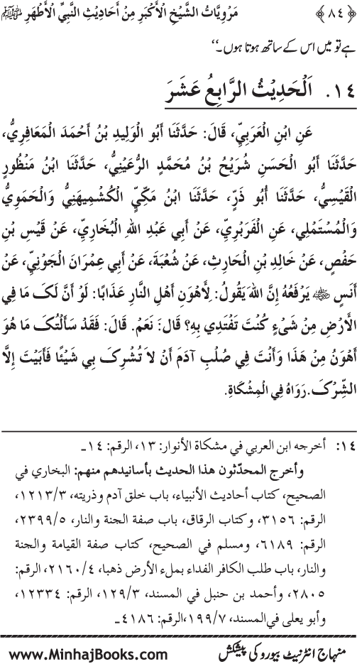 Silsila Marwiyat-e-Sufiya’ (4): Marwiyat al-Shaykh al-Akbar min Ahadith al-Nabi al-Athar (PBUH)