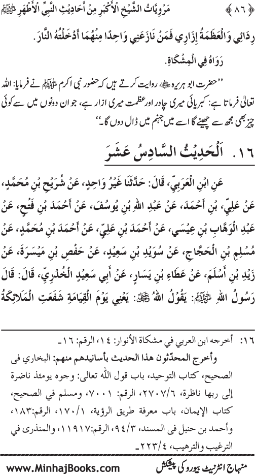 Silsila Marwiyat-e-Sufiya’ (4): Marwiyat al-Shaykh al-Akbar min Ahadith al-Nabi al-Athar (PBUH)