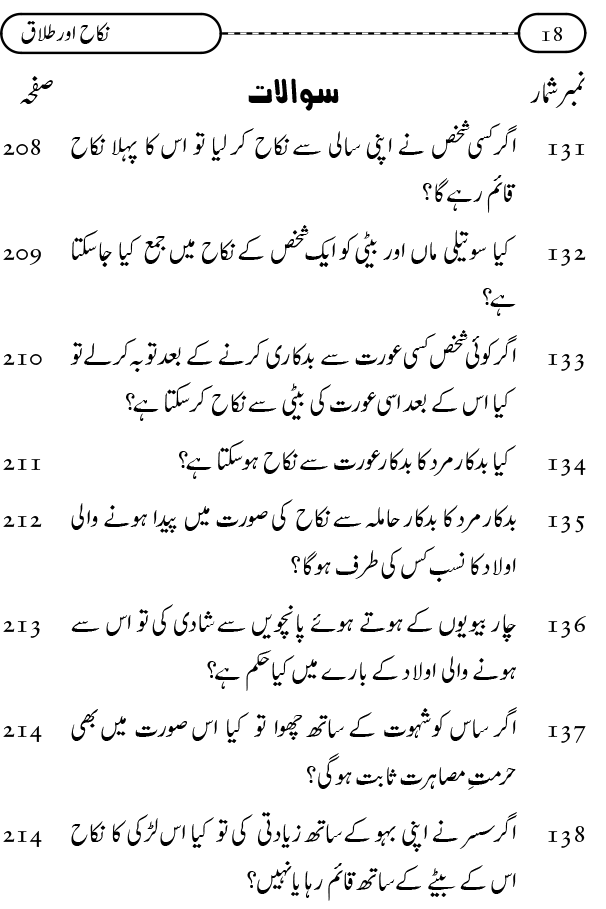 Silsila Ta‘limat-e-Islam (9): Nikah awr Talaq (Ahkam o Masail)