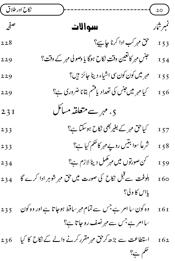 Silsila Ta‘limat-e-Islam (9): Nikah awr Talaq (Ahkam o Masail)