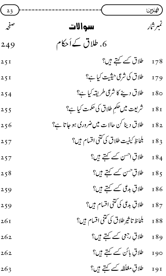 Silsila Ta‘limat-e-Islam (9): Nikah awr Talaq (Ahkam o Masail)