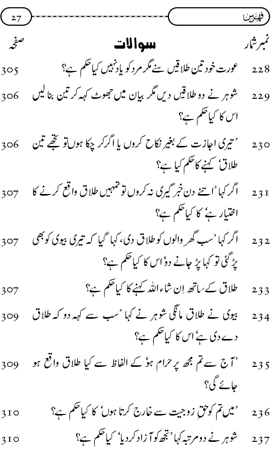 Silsila Ta‘limat-e-Islam (9): Nikah awr Talaq (Ahkam o Masail)