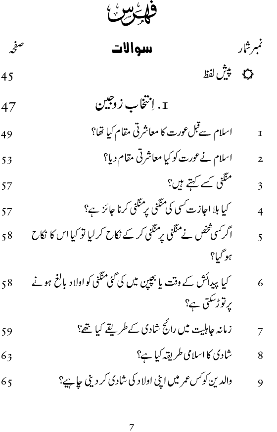 Silsila Ta‘limat-e-Islam (9): Nikah awr Talaq (Ahkam o Masail)