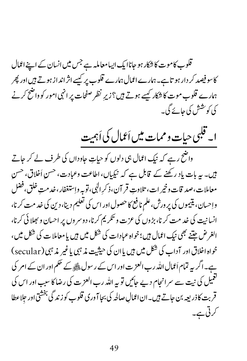 Fiqh al-Quloob: Qalbi Hayat-o-Mamat