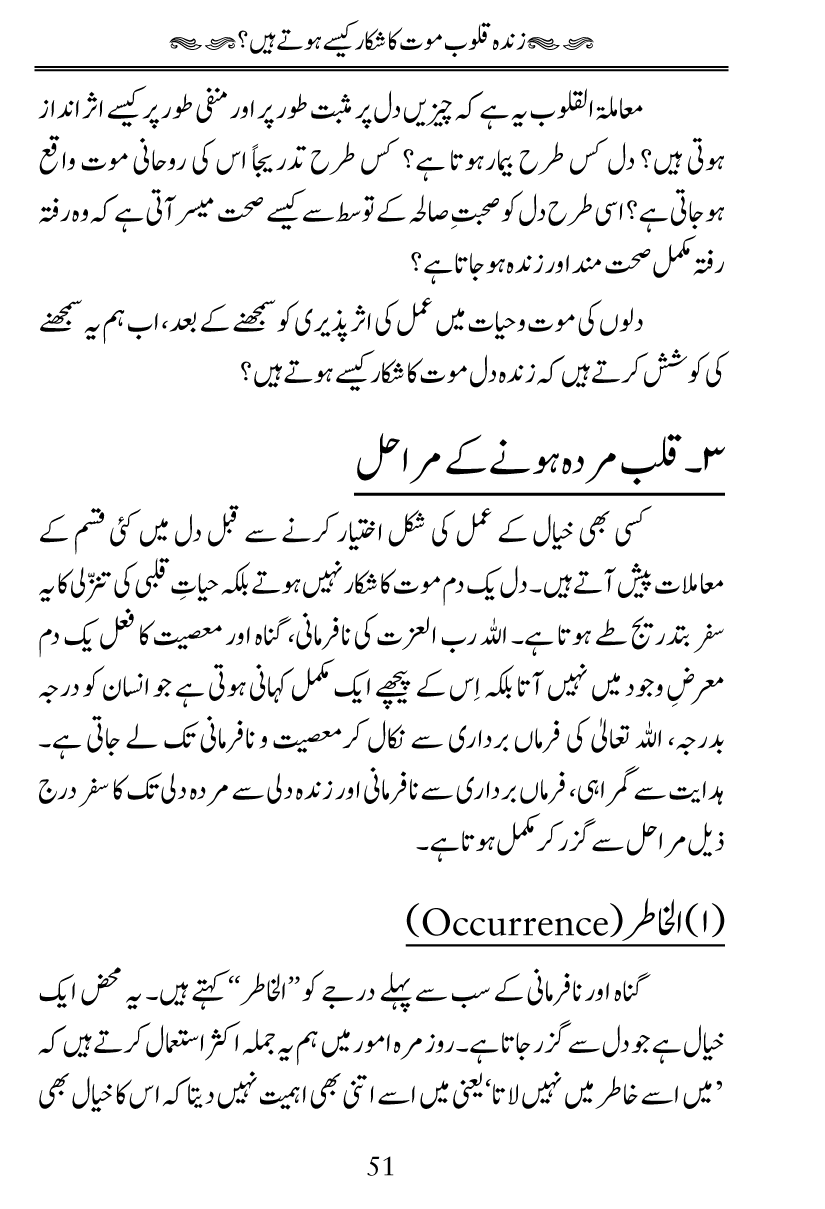 Fiqh al-Quloob: Qalbi Hayat-o-Mamat