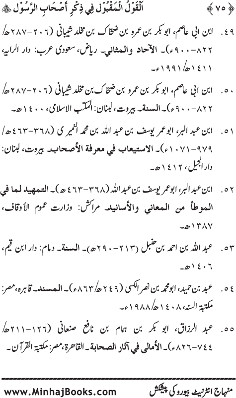 Arba‘in: Sahaba Karam (R.A.) ka Zikr-e-Jamil