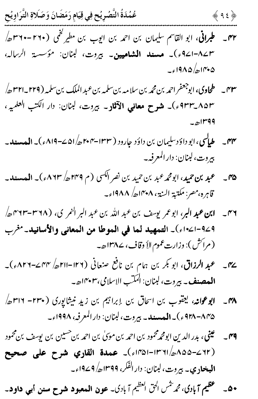 Qiyam-e-Ramadan ki Fazilat awr 20 Rakat Namaz Taraweeh ka Isbaat