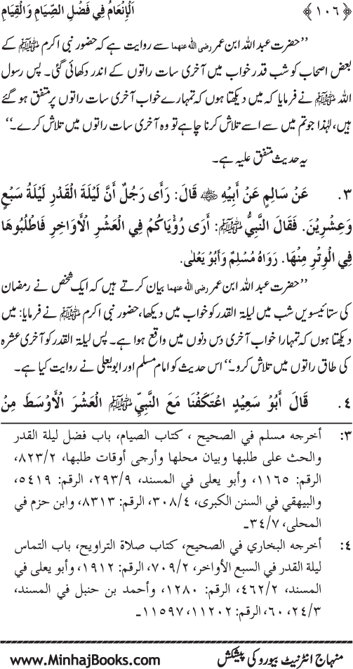 Roza awr Qiyam-ul-Layl ki Fazilat par Muntakhab Ayat-o-Ahadith