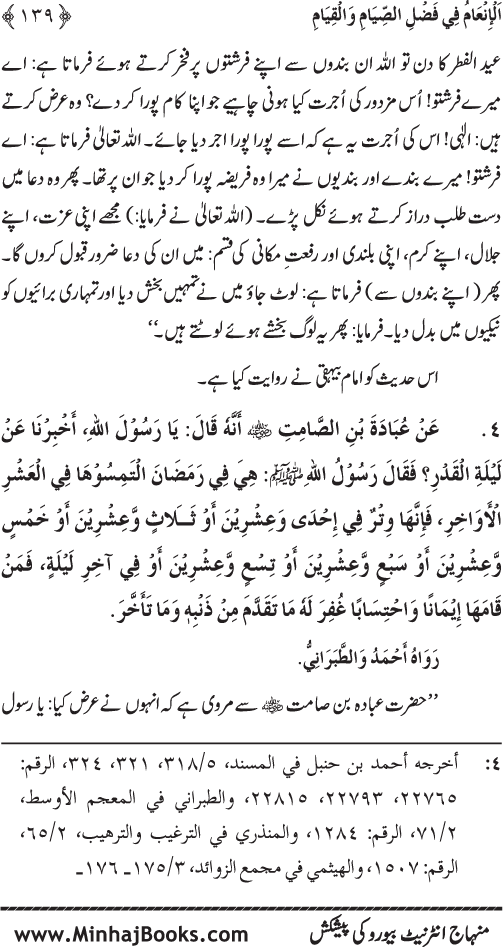 Roza awr Qiyam-ul-Layl ki Fazilat par Muntakhab Ayat-o-Ahadith