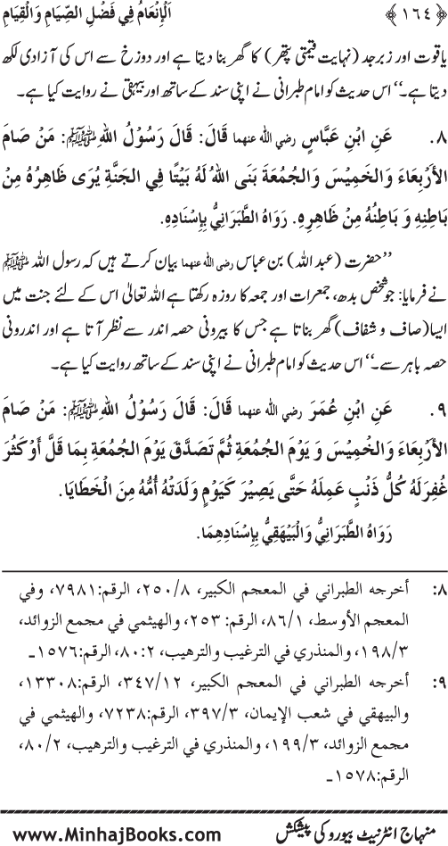 Roza awr Qiyam-ul-Layl ki Fazilat par Muntakhab Ayat-o-Ahadith