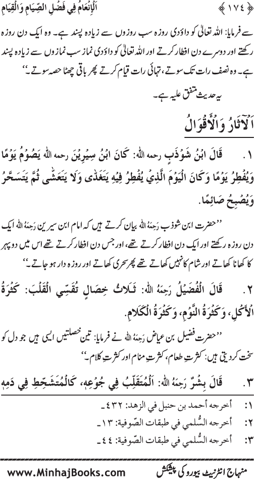 Roza awr Qiyam-ul-Layl ki Fazilat par Muntakhab Ayat-o-Ahadith