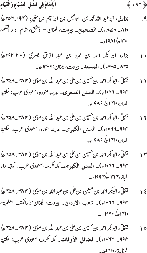 Roza awr Qiyam-ul-Layl ki Fazilat par Muntakhab Ayat-o-Ahadith