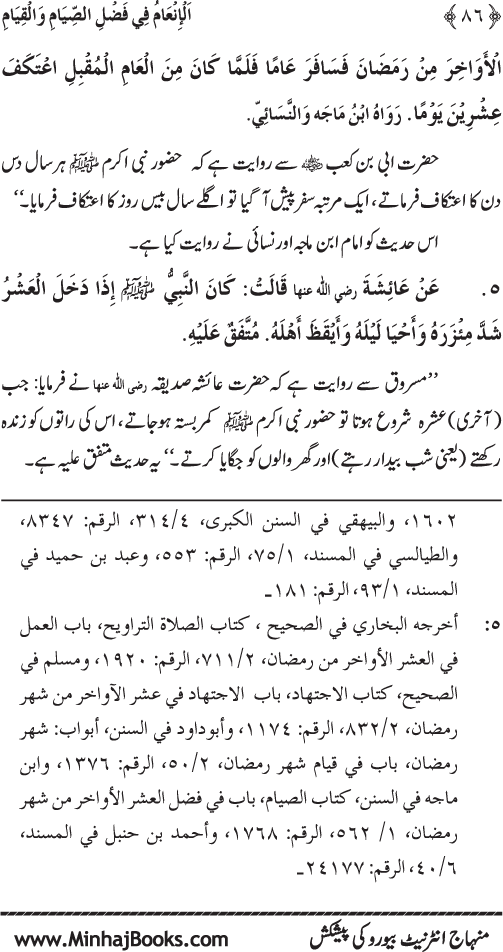 Roza awr Qiyam-ul-Layl ki Fazilat par Muntakhab Ayat-o-Ahadith