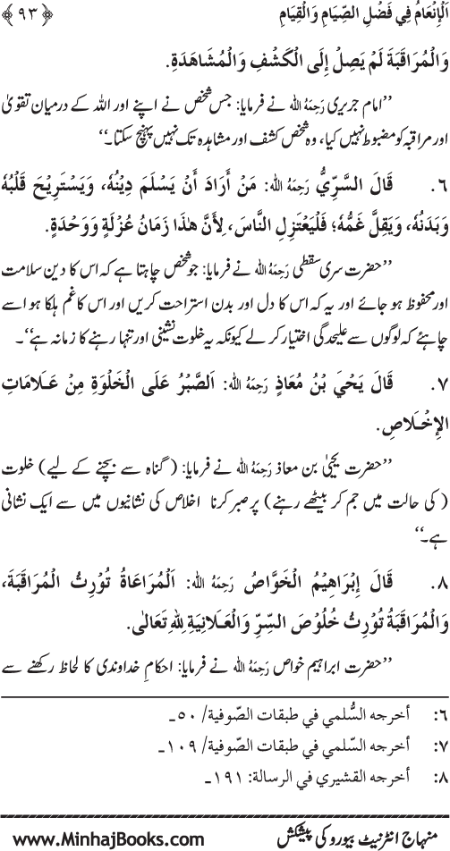 Roza awr Qiyam-ul-Layl ki Fazilat par Muntakhab Ayat-o-Ahadith