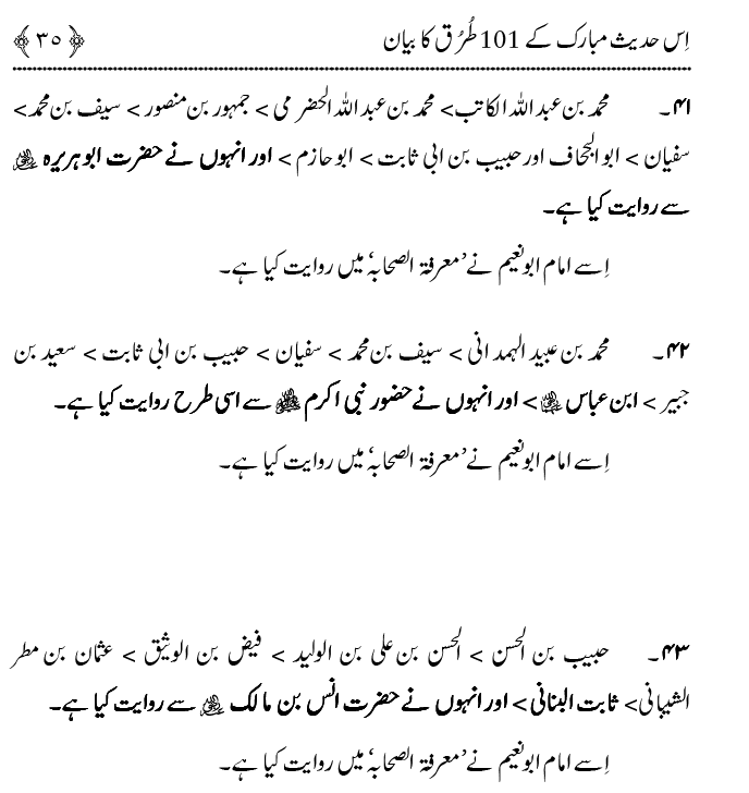 Hasan awr Husayn Tamam Jannati Jawanon ky Sardar hayn—Is Hadith Mubarak ky 101 Turuq ka Bayan