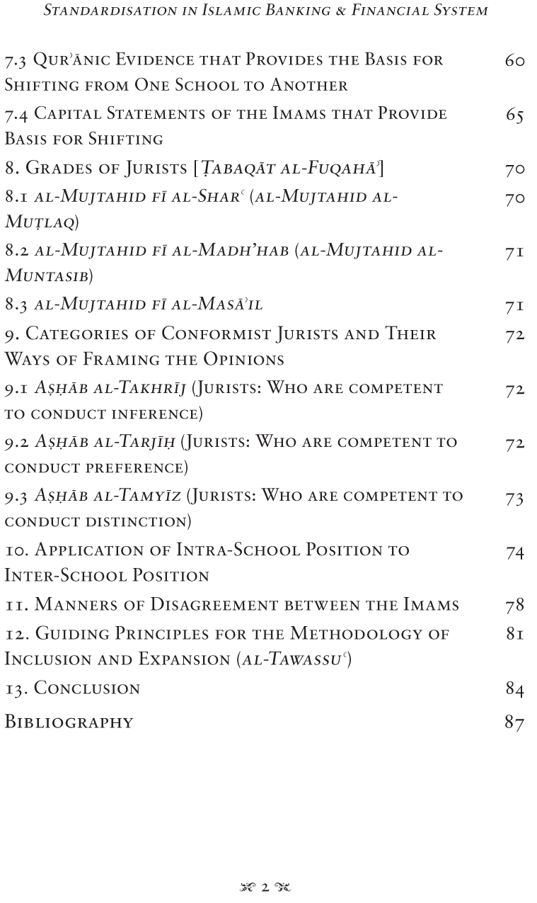 Standardisation in Islamic Banking & Financial System through al-Intiqal bayn al-Madhahib