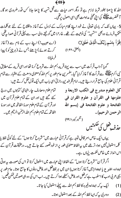 Exegesis of the Holy Quran (Sura al-Fatiha; Part-I)