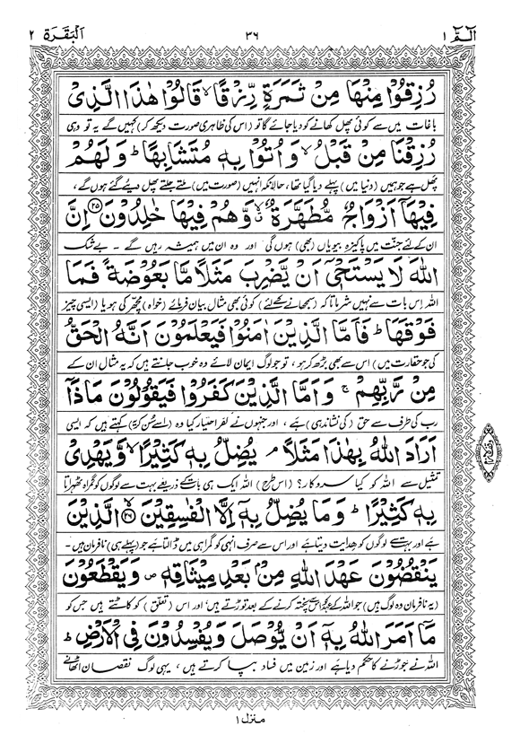 Tafsir Minhaj-ul-Qur’an (Sura al-Baqara)