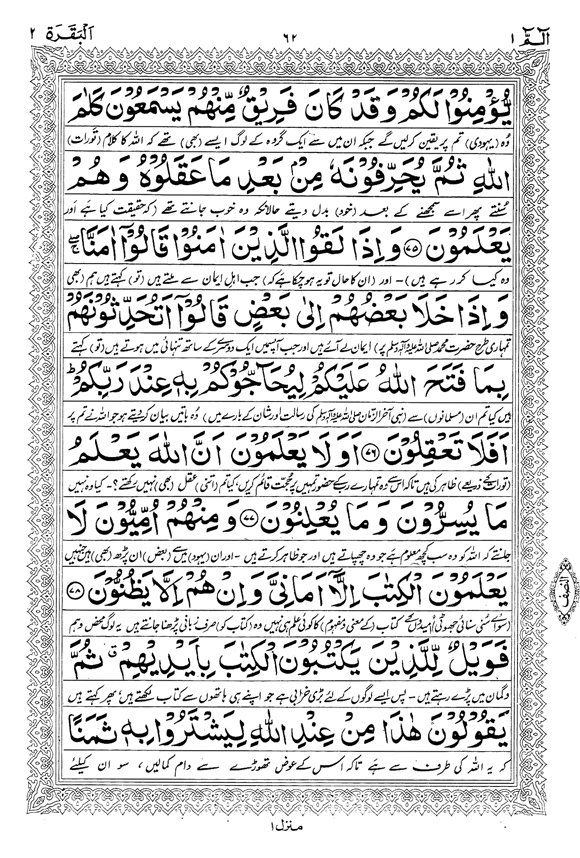 Tafsir Minhaj-ul-Qur’an (Sura al-Baqara)