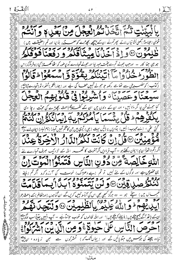 Tafsir Minhaj-ul-Qur’an (Sura al-Baqara)