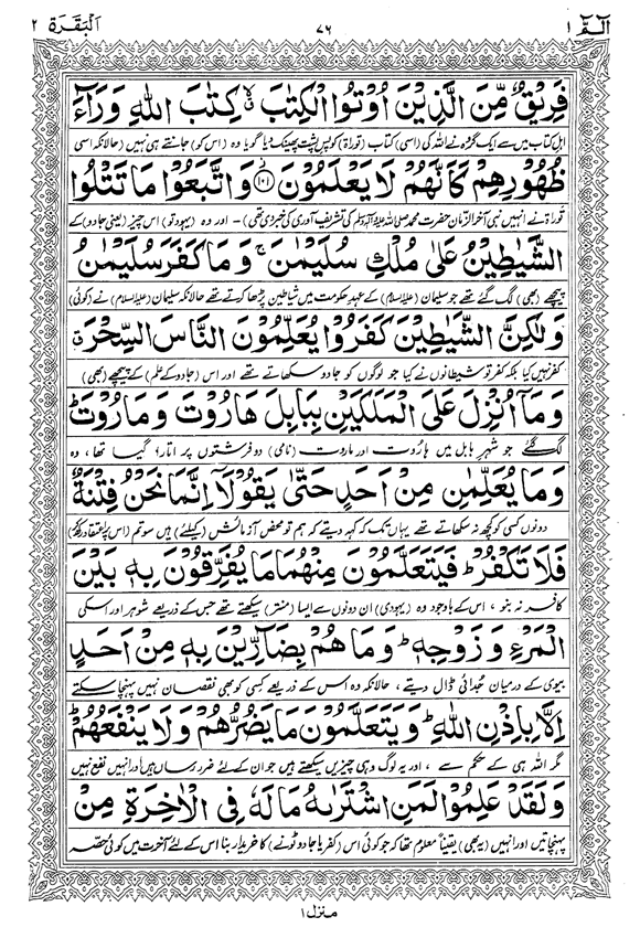 Tafsir Minhaj-ul-Qur’an (Sura al-Baqara)