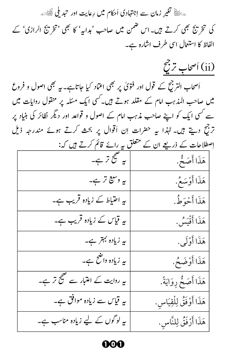 Taghayyur e Zaman say Ijtihadi Ahkam mein Riayat awr Tabdeeli