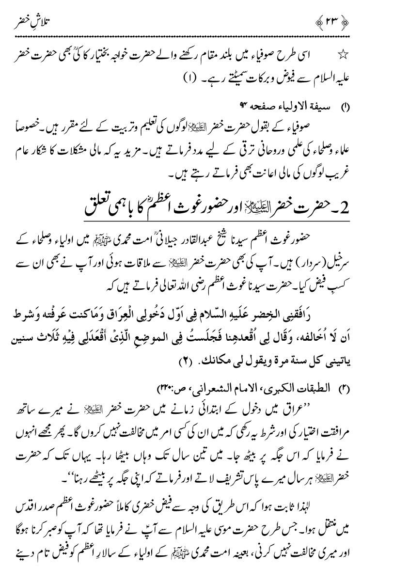 Talash e Khizr (Alayhis-salam)