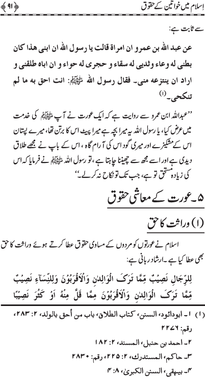 Islam main Khawatin ke Huquq