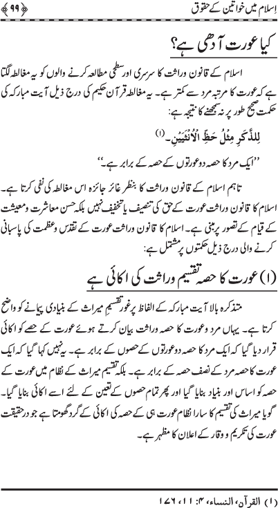 Islam main Khawatin ke Huquq