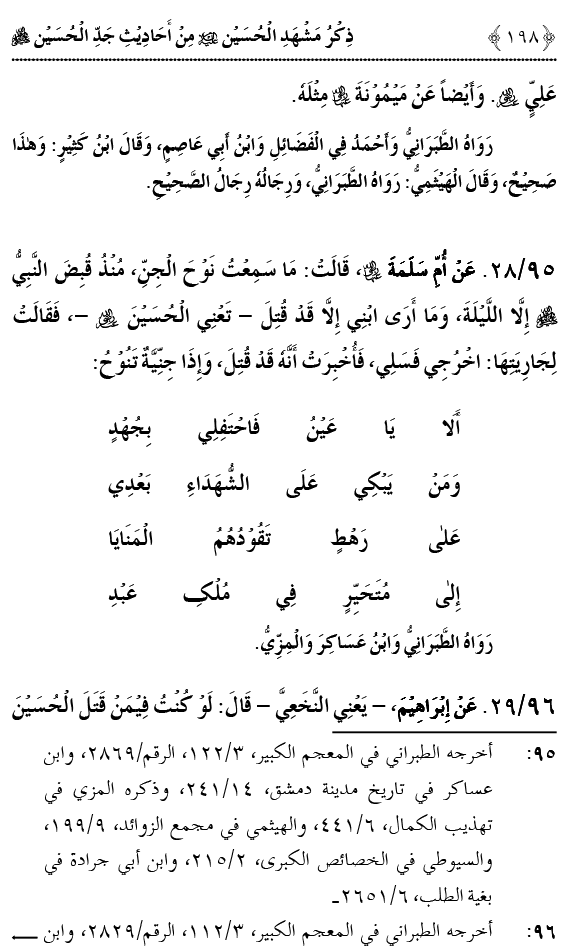 Zikr-e-Shahadat-e-Imam Husayn A.S: Ahadith Nabawi ki Roshni main