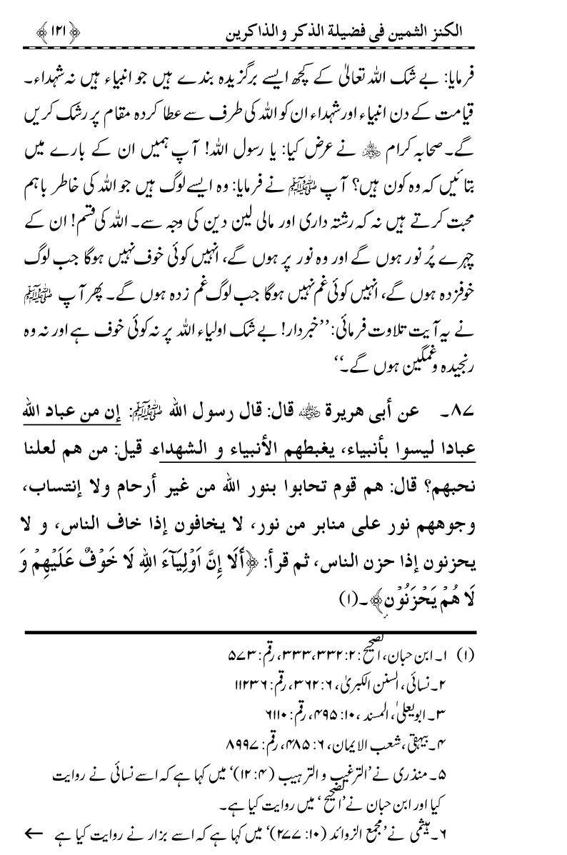 Zikr-e-Ilahi awr Zakirin ky Faza’il