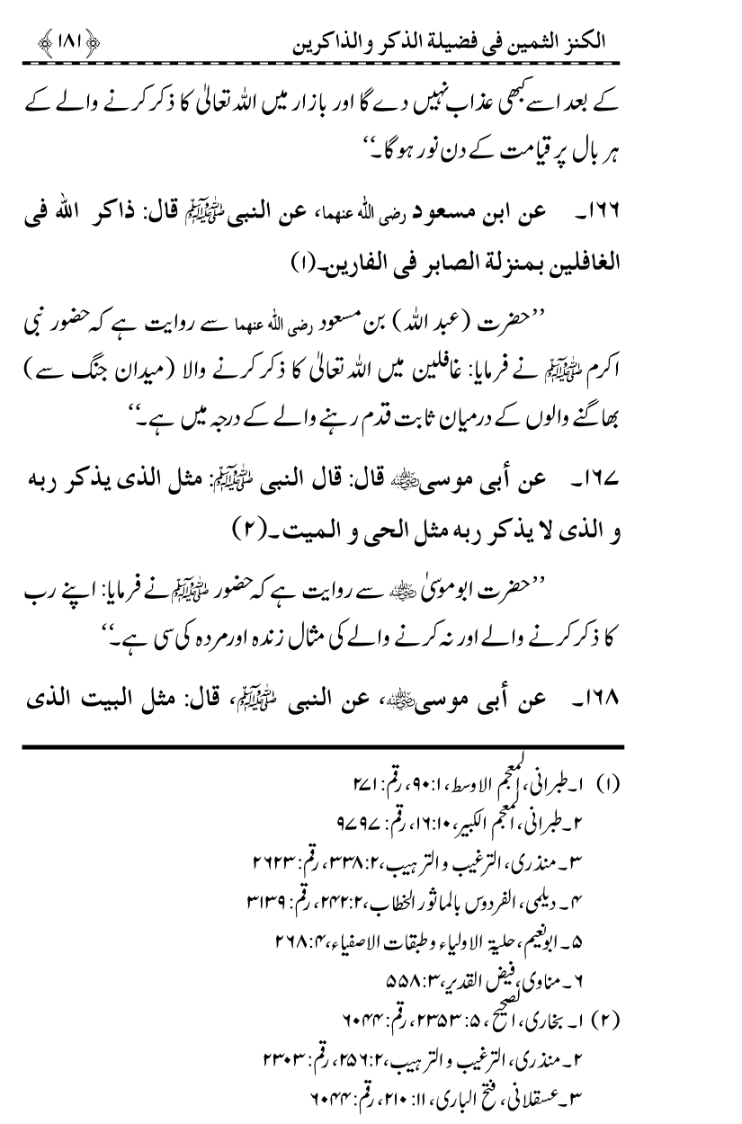 Zikr-e-Ilahi awr Zakirin ky Faza’il