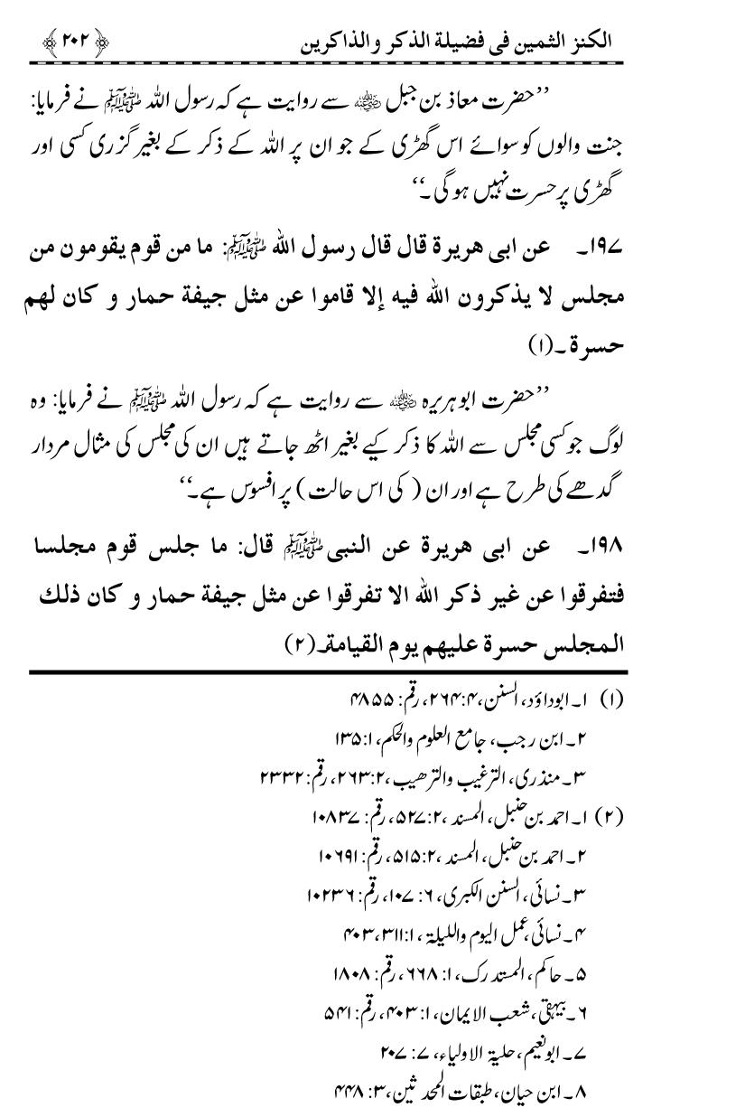 Zikr-e-Ilahi awr Zakirin ky Faza’il