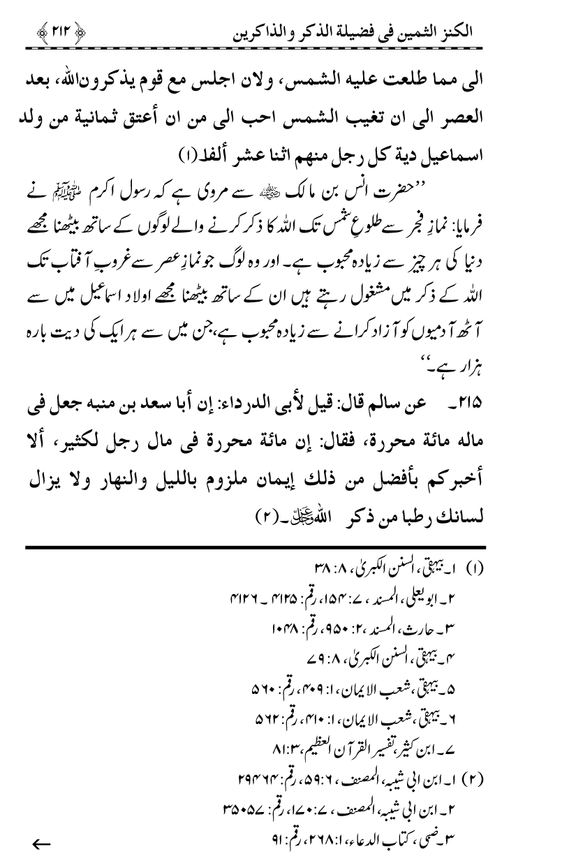 Zikr-e-Ilahi awr Zakirin ky Faza’il