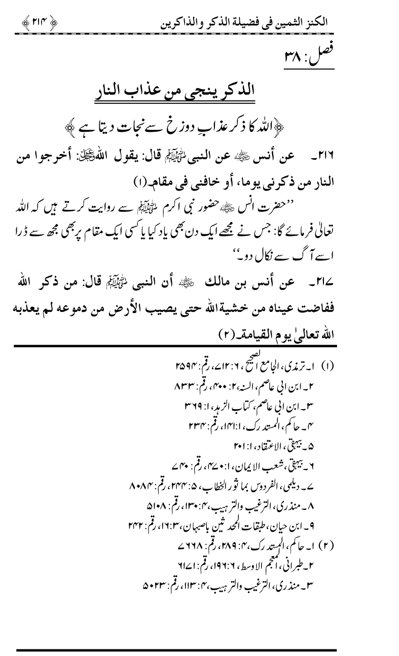 Zikr-e-Ilahi awr Zakirin ky Faza’il