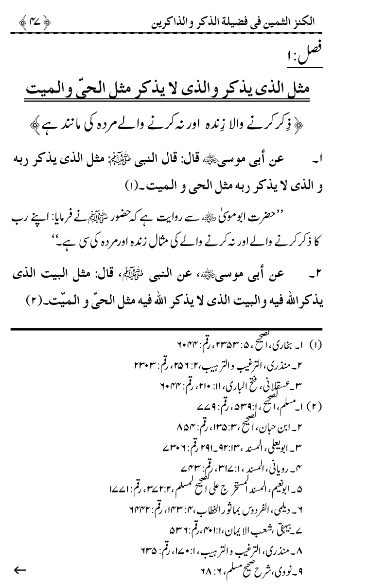 Zikr-e-Ilahi awr Zakirin ky Faza’il