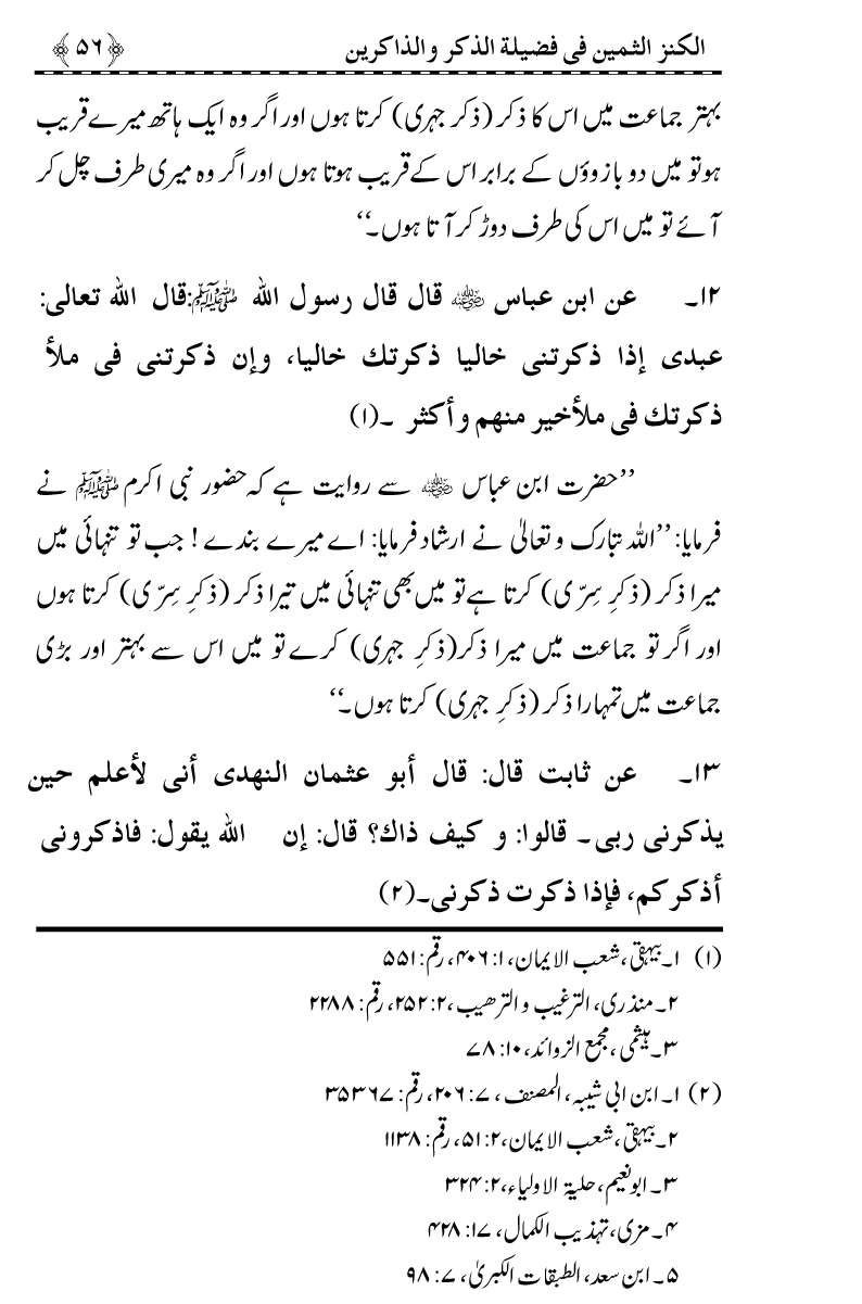 Zikr-e-Ilahi awr Zakirin ky Faza’il