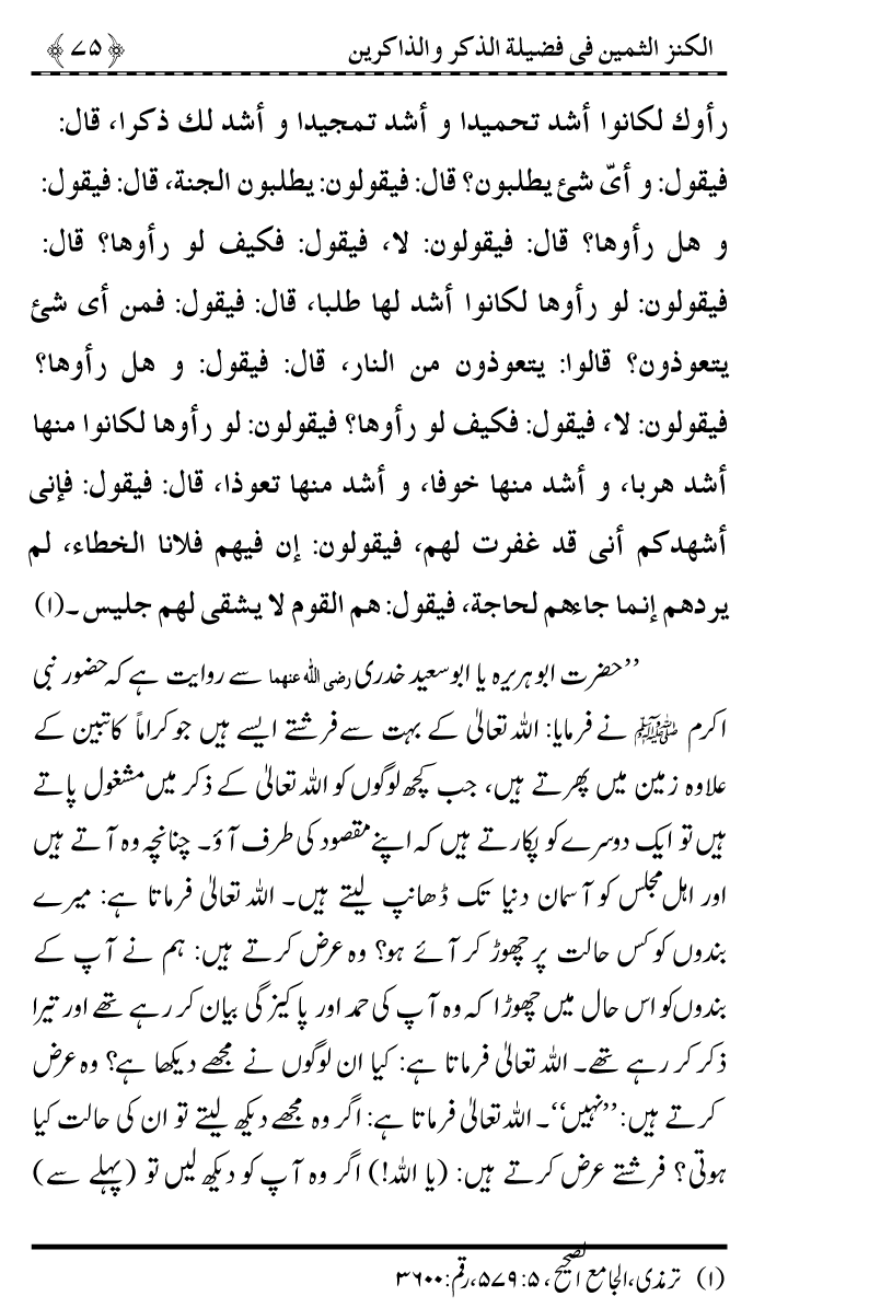 Zikr-e-Ilahi awr Zakirin ky Faza’il