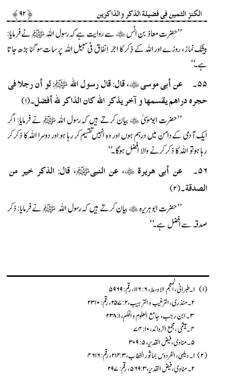 Zikr-e-Ilahi awr Zakirin ky Faza’il