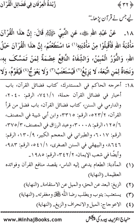 Faza’il Qur’an par Chalis Ahadith Mubaraka