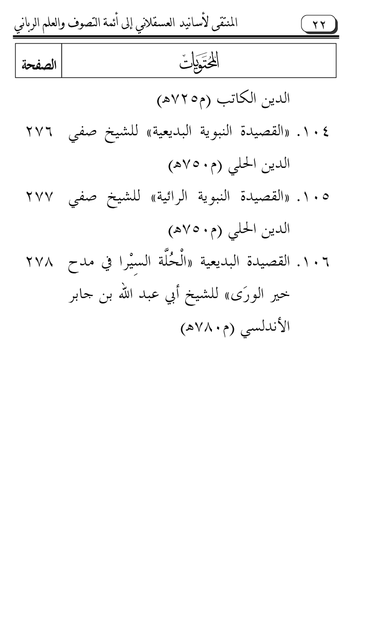 Al-Muntaqa li Asanid al-‘Asqalani ila A’imma al-Tasawwuf wa al-‘Ilm al-Rabbani