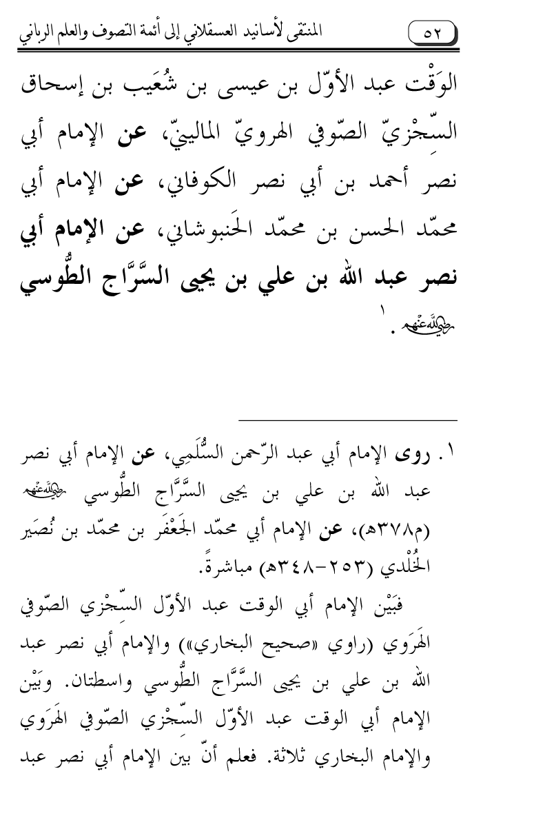 Al-Muntaqa li Asanid al-‘Asqalani ila A’imma al-Tasawwuf wa al-‘Ilm al-Rabbani