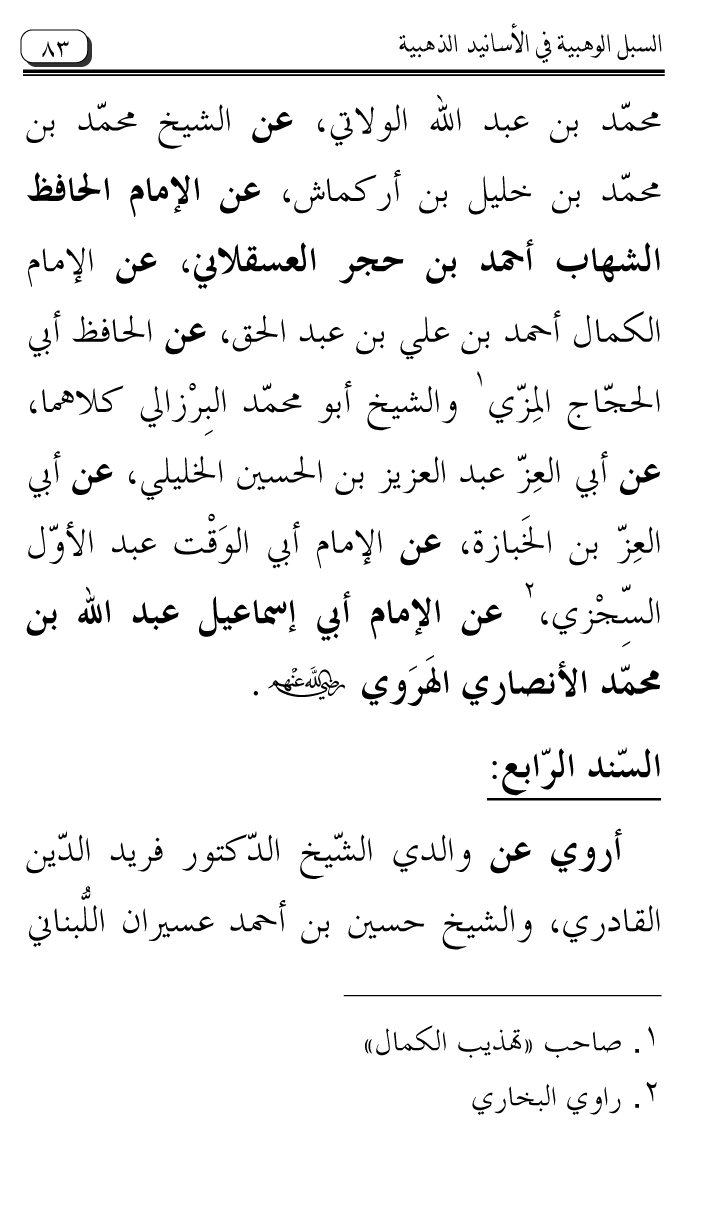 Al-Muntaqa li Asanid al-‘Asqalani ila A’imma al-Tasawwuf wa al-‘Ilm al-Rabbani