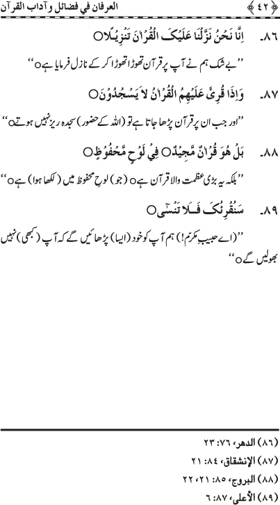 Blessings of the Holy Qur’an and its Recitation