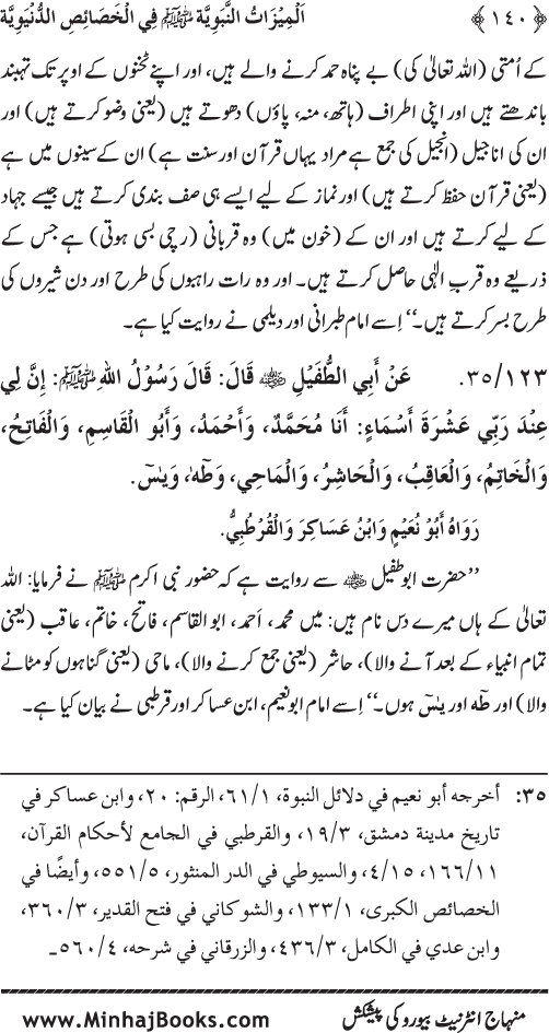 Huzur (PBUH) ke Dunyawi Khasa’is Mubaraka