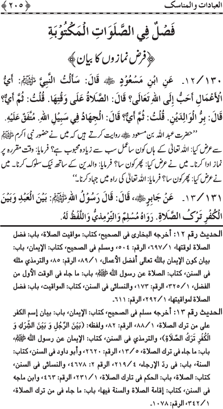 The Straight Road from the Prophetic Traditions