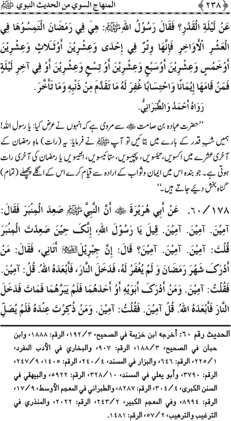 The Straight Road from the Prophetic Traditions