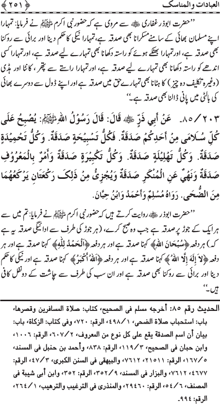 The Straight Road from the Prophetic Traditions