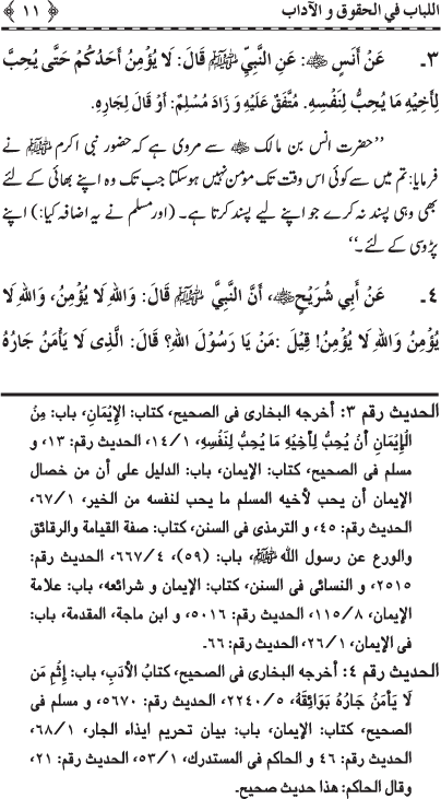 Insani Huquq-o-Aadab: Ahadith-e-Nabawi ki Rawshani main