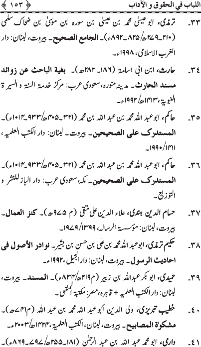 Insani Huquq-o-Aadab: Ahadith-e-Nabawi ki Rawshani main